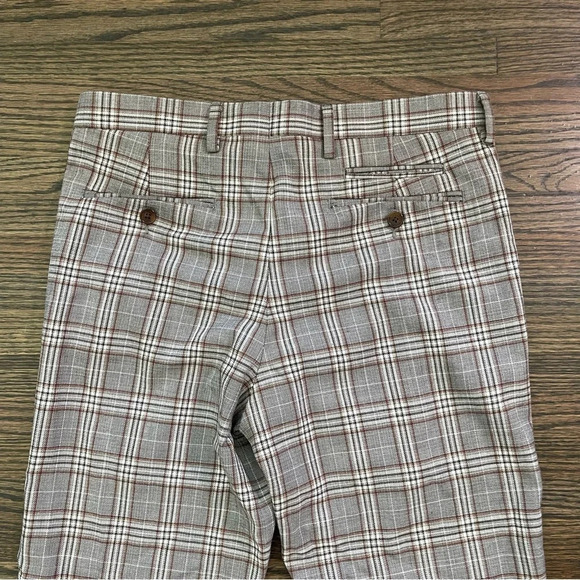 Murano Evan fit/extra slim fit gray plaid dress pants size 30x30 - Picture 5 of 5